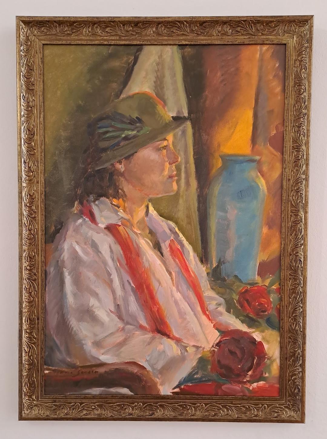 Maryna, oil on board, 2022